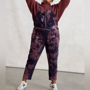 Pilcro Slim Corduroy Overalls Sz 33